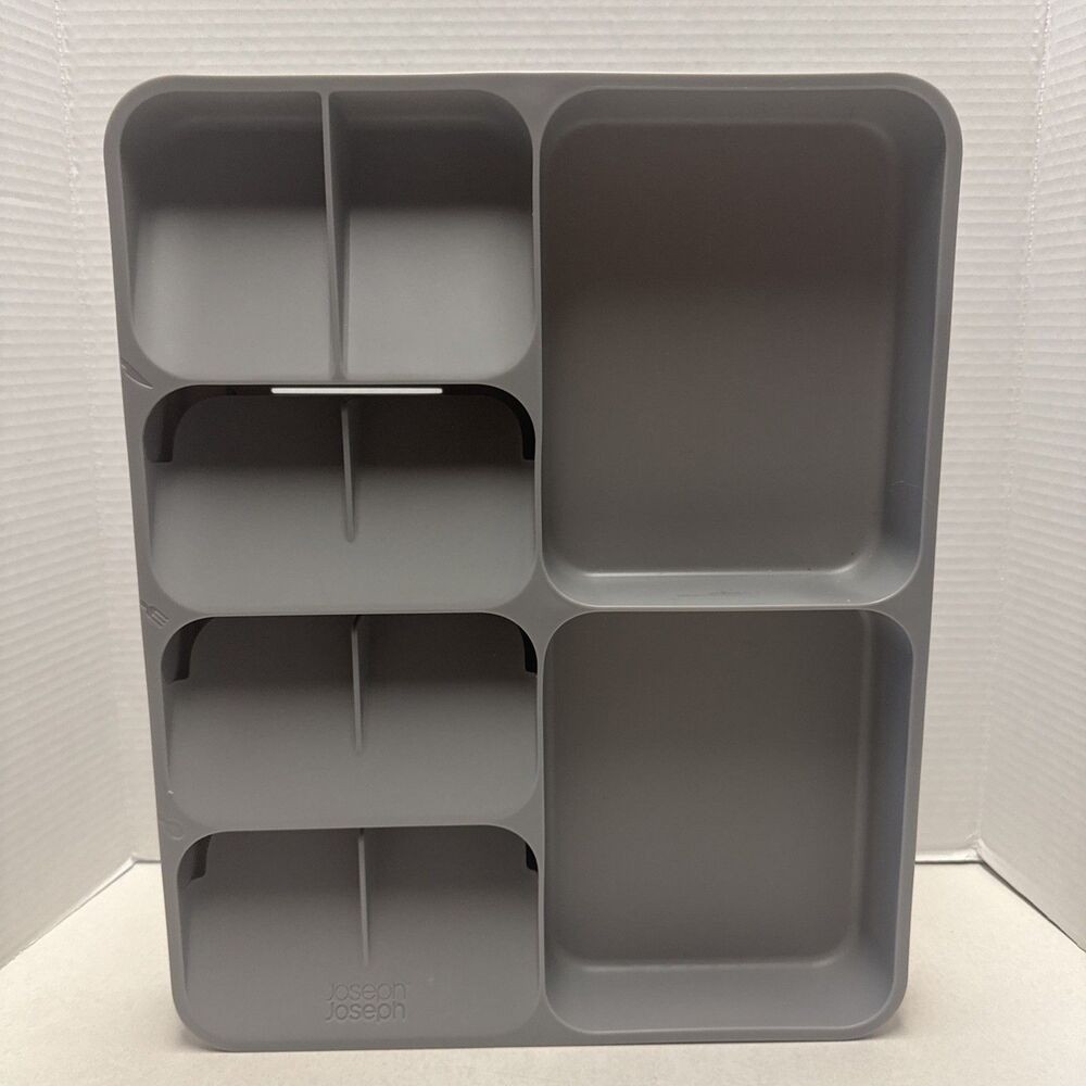 Joseph Joseph Gray Drawer Cutlery Silverware Utensil & Gadget Organizer